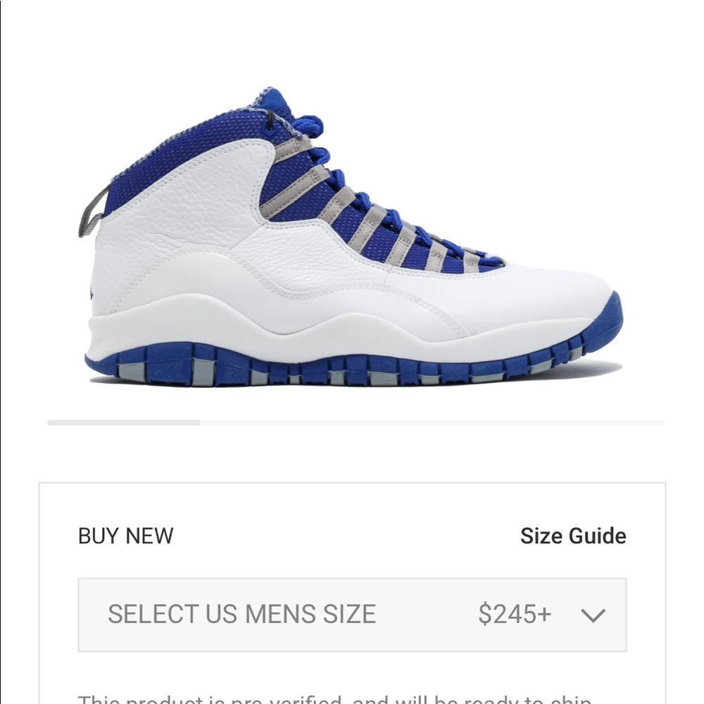 Mens size 8 Jordan 10 retro TXT OLD ROYAL